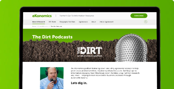 eKonomics The Dirt PodKast - suppport